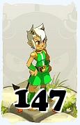 Um personagem do jogo Dofus, Osamodas-Ar, de nivel 147