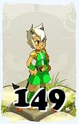 Un personnage du jeu Dofus, Osamodas-Air, au niveau 149