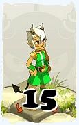 A Dofus character, Osamodas-Air, by level 15