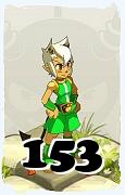 Um personagem do jogo Dofus, Sacrier-Ar, de nivel 153