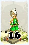 A Dofus character, Osamodas-Air, by level 16