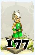 Un personnage du jeu Dofus, Iop-Air, au niveau 177