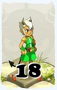 A Dofus character, Osamodas-Air, by level 18