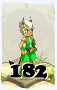 Um personagem do jogo Dofus, Sacrier-Ar, de nivel 182