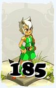 A Dofus character, Ecaflip-Air, by level 185