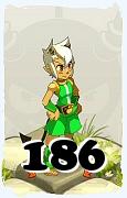 A Dofus character, Osamodas-Air, by level 186