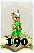 Um personagem do jogo Dofus, Osamodas-Ar, de nivel 190