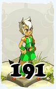 Un personnage du jeu Dofus, Sadida-Air, au niveau 191