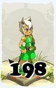 Um personagem do jogo Dofus, Osamodas-Ar, de nivel 198