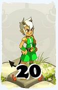 A Dofus character, Iop-Air, by level 20