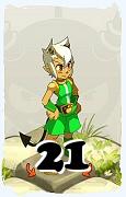 A Dofus character, Osamodas-Air, by level 21