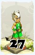 A Dofus character, Osamodas-Air, by level 27