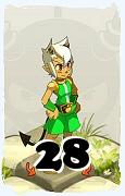 Um personagem do jogo Dofus, Steamer-Ar, de nivel 28