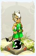 A Dofus character, Iop-Air, by level 3