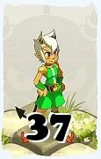 A Dofus character, Ecaflip-Air, by level 37