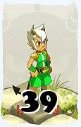 Um personagem do jogo Dofus, Ecaflip-Ar, de nivel 39