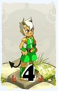 A Dofus character, Cra-Air, by level 4