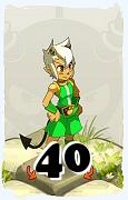 Un personaggio del gioco Dofus, Osamodas-Aria, al livello 40