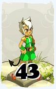 Un personnage du jeu Dofus, Osamodas-Air, au niveau 43