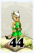 Un personnage du jeu Dofus, Osamodas-Air, au niveau 44