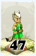 Un personnage du jeu Dofus, Sram-Air, au niveau 47