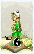 A Dofus character, Osamodas-Air, by level 6