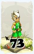 Un personnage du jeu Dofus, Zobal-Air, au niveau 73