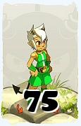 A Dofus character, Osamodas-Air, by level 75