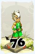 Un personnage du jeu Dofus, Zobal-Air, au niveau 76