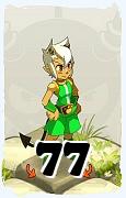 A Dofus character, Sacrier-Air, by level 77