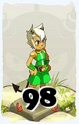 Un personaje del juego Dofus, Osamodas-Aire, de nivel 98