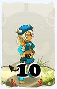 Un personaggio del gioco Dofus, Osamodas-Aria, al livello 10