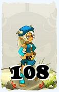 Un personaggio del gioco Dofus, Osamodas-Aria, al livello 108