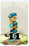 Un personnage du jeu Dofus, Osamodas-Air, au niveau 11