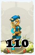 Un personnage du jeu Dofus, Osamodas-Air, au niveau 110