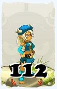 Un personnage du jeu Dofus, Osamodas-Air, au niveau 112