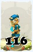 Un personaggio del gioco Dofus, Osamodas-Aria, al livello 116