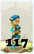 Un personnage du jeu Dofus, Osamodas-Air, au niveau 117