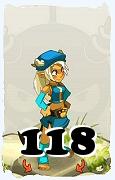 Un personnage du jeu Dofus, Osamodas-Air, au niveau 118