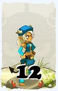 Um personagem do jogo Dofus, Osamodas-Ar, de nivel 12