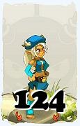 Un personnage du jeu Dofus, Osamodas-Air, au niveau 124