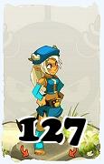 Un personnage du jeu Dofus, Osamodas-Air, au niveau 127