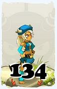 Um personagem do jogo Dofus, Osamodas-Ar, de nivel 134