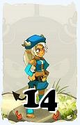 Um personagem do jogo Dofus, Osamodas-Ar, de nivel 14