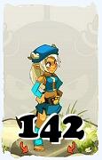 Um personagem do jogo Dofus, Osamodas-Ar, de nivel 142