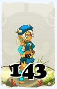 Un personaggio del gioco Dofus, Osamodas-Aria, al livello 143