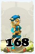 Um personagem do jogo Dofus, Osamodas-Ar, de nivel 168