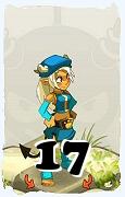 Um personagem do jogo Dofus, Osamodas-Ar, de nivel 17