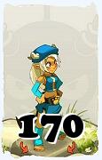 Un personaje del juego Dofus, Sadida-Aire, de nivel 170