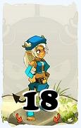 A Dofus character, Osamodas-Air, by level 18